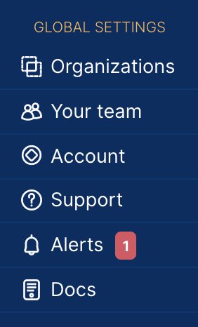 Alert notification Alert notification