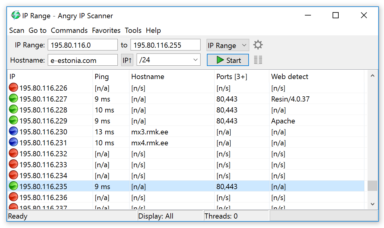 Angry IP interface