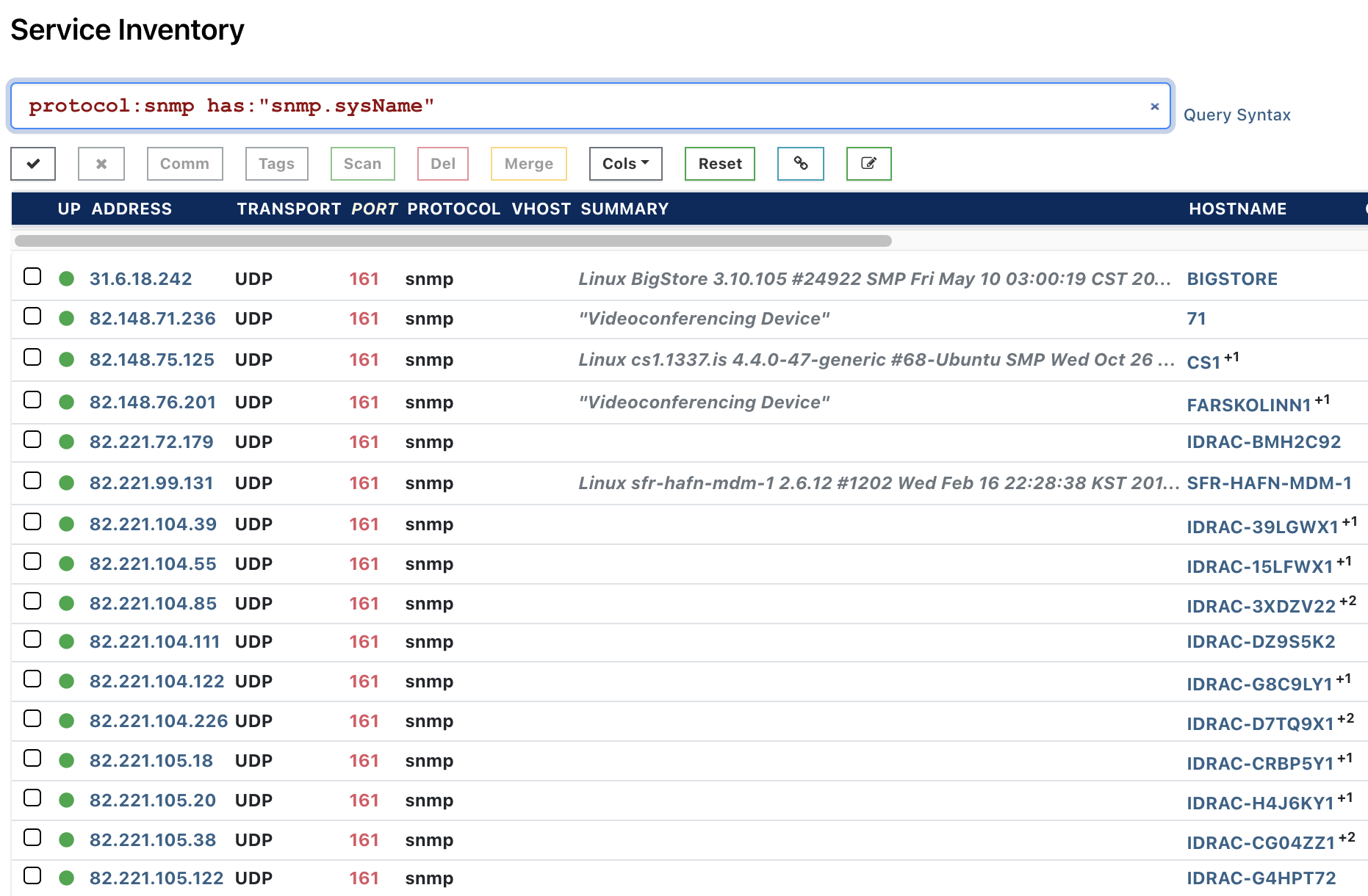 Finding device serial numbers in Rumble Finding device serial numbers in Rumble