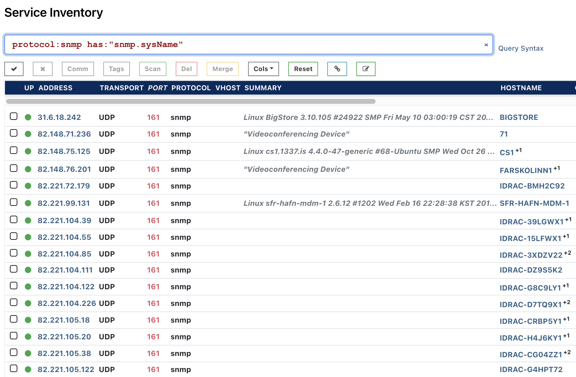 Finding device serial numbers in Rumble