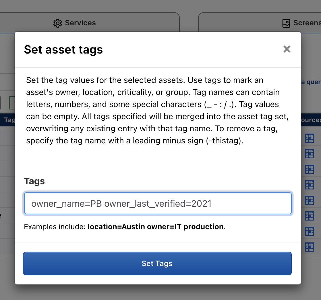 Create tags Create tags