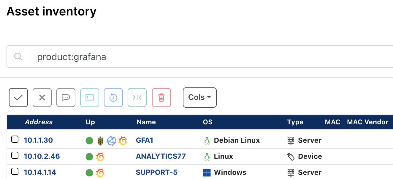 Find Grafana instances