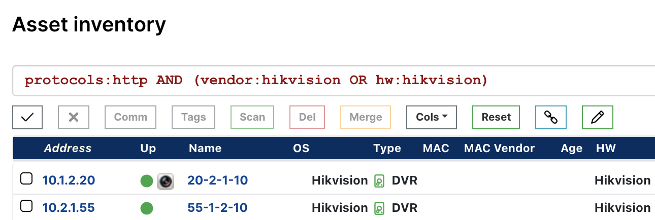Find Hikvision devices