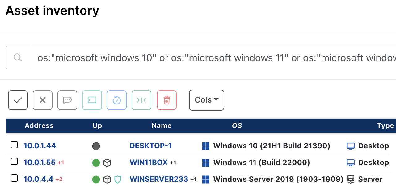 Find potentially vulnerable Microsoft instances