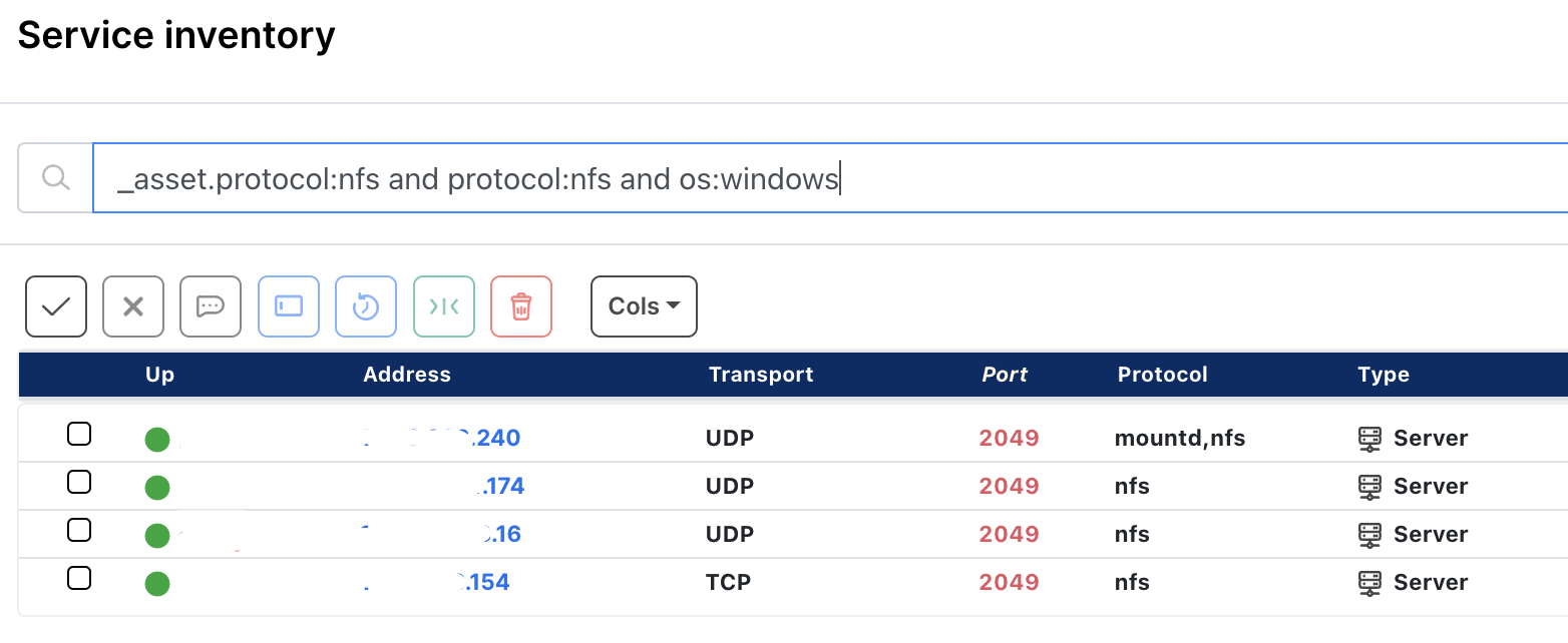 Find Windows NFS assets