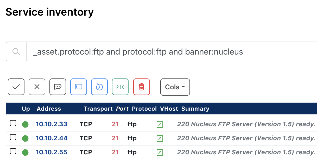 Find Nucleus TC/IP devices