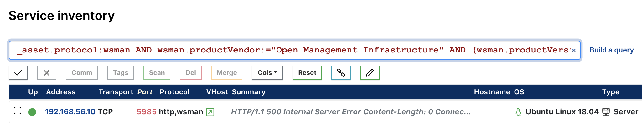 Find vulnerable OMI WSMAN servers Find vulnerable OMI WSMAN servers