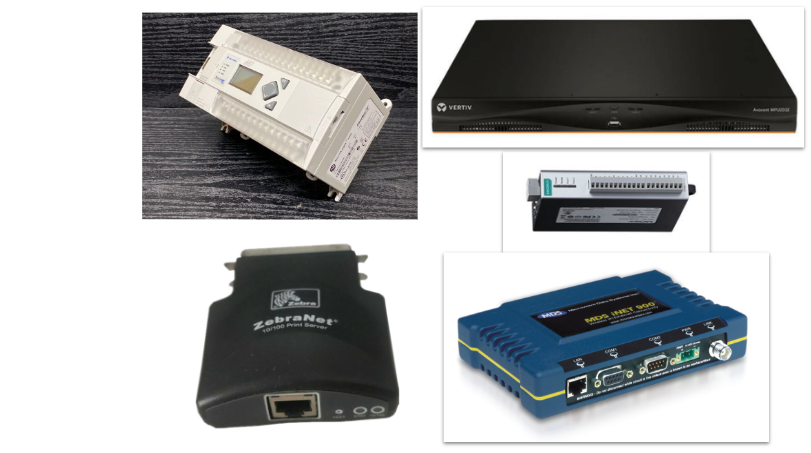 Sample devices found in ICS environments