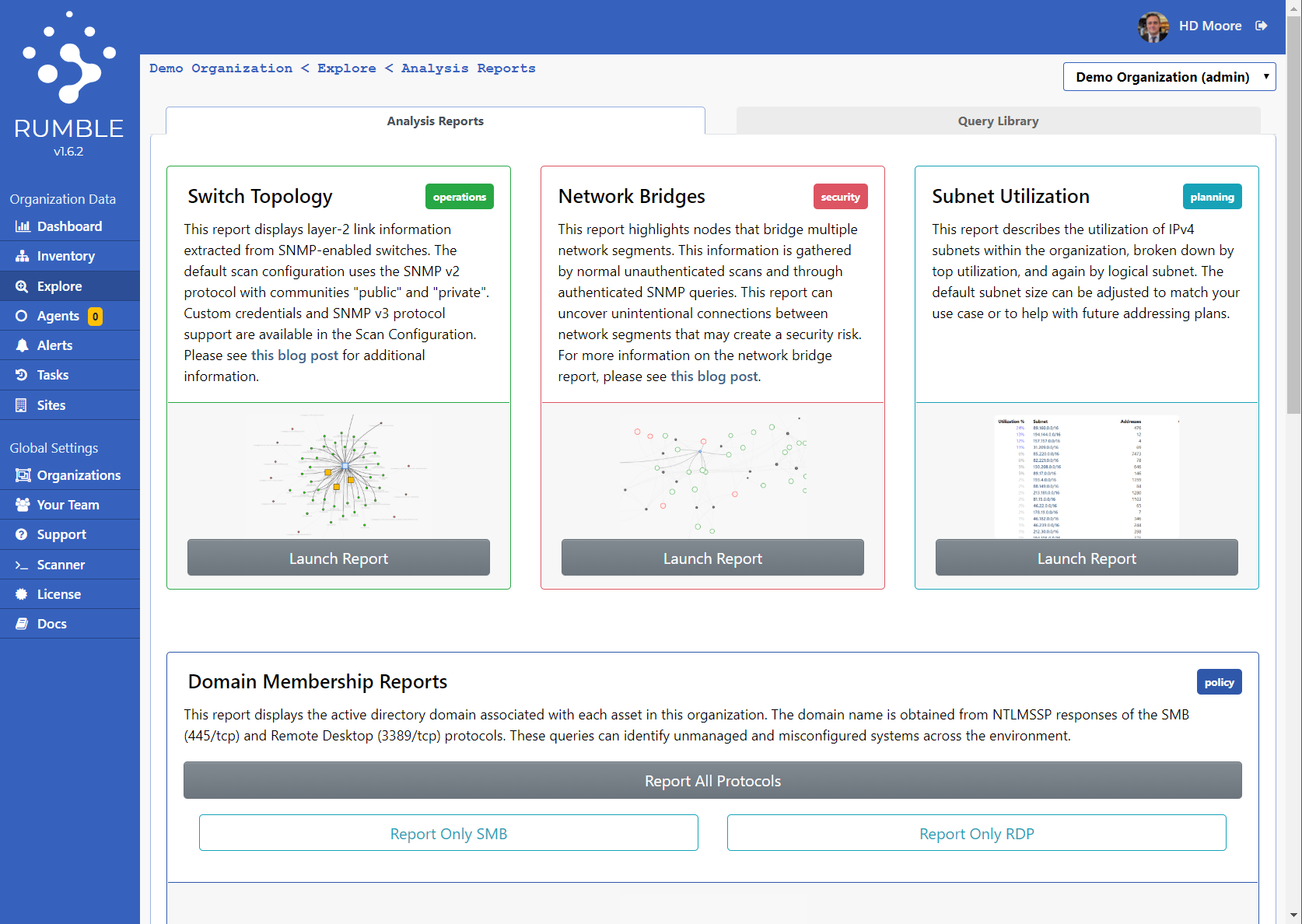 Analysis Reports & Query Library