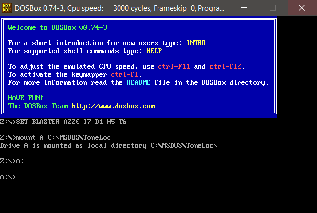 DOSBox Mount