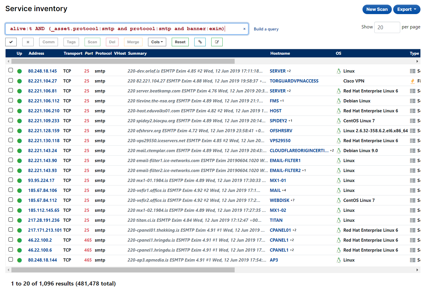 Exim Email Server Query