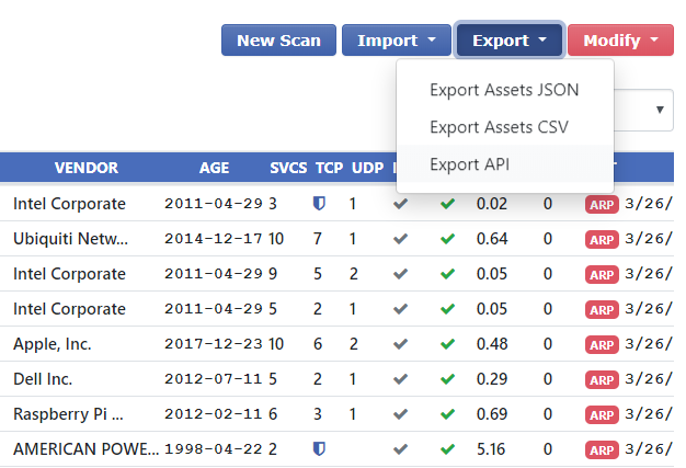 Rumble Network Discovery Beta 2 Export API