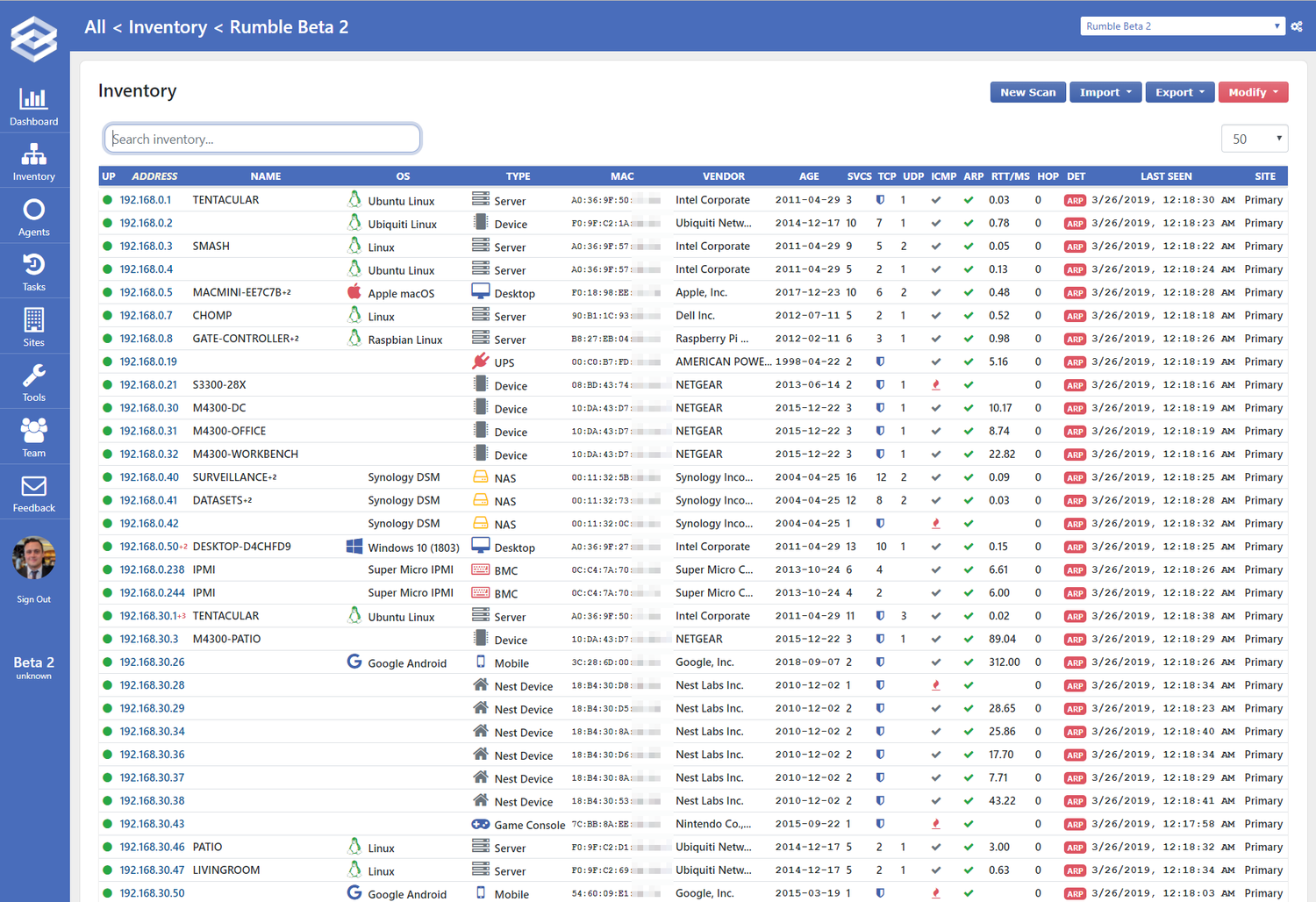 Rumble Network Discovery Beta 2