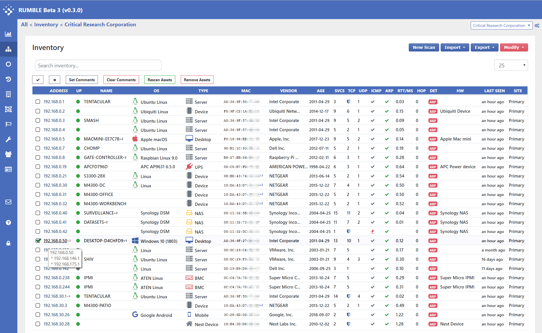 Rumble Network Discovery Beta 3