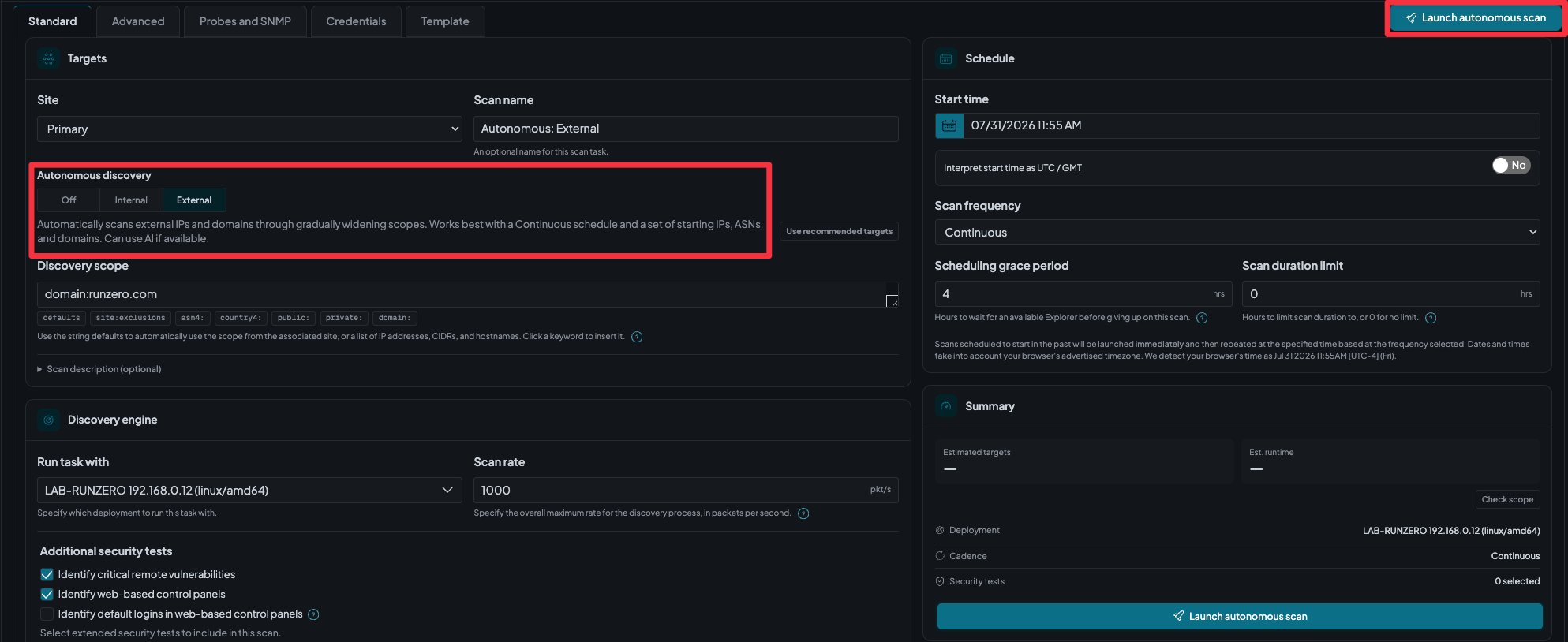Autonomous Discovery Options
