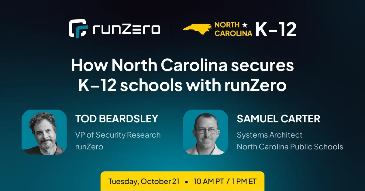 How North Carolina secures K–12 schools with runZero